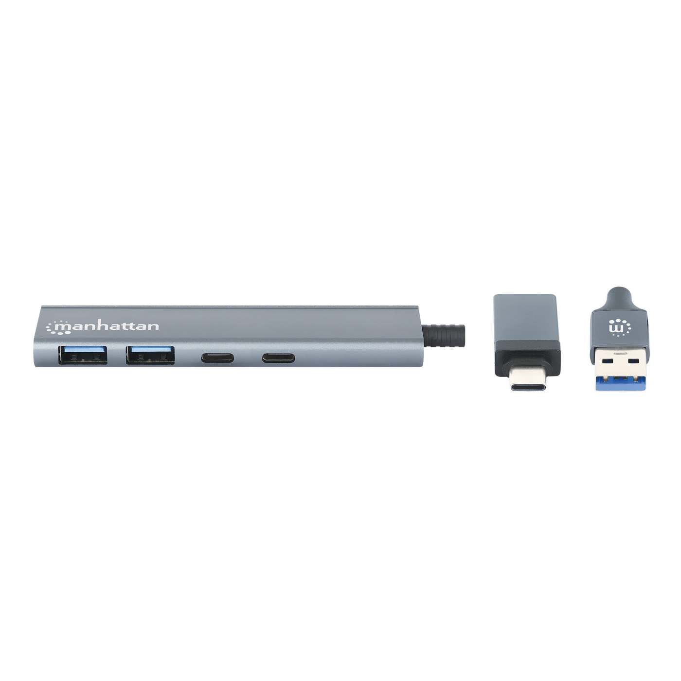 Hub de 4 puertos USB 3.2, 2 USB-A y 2 USB-C, conector adaptable de USB-A a USB-C Image 4
