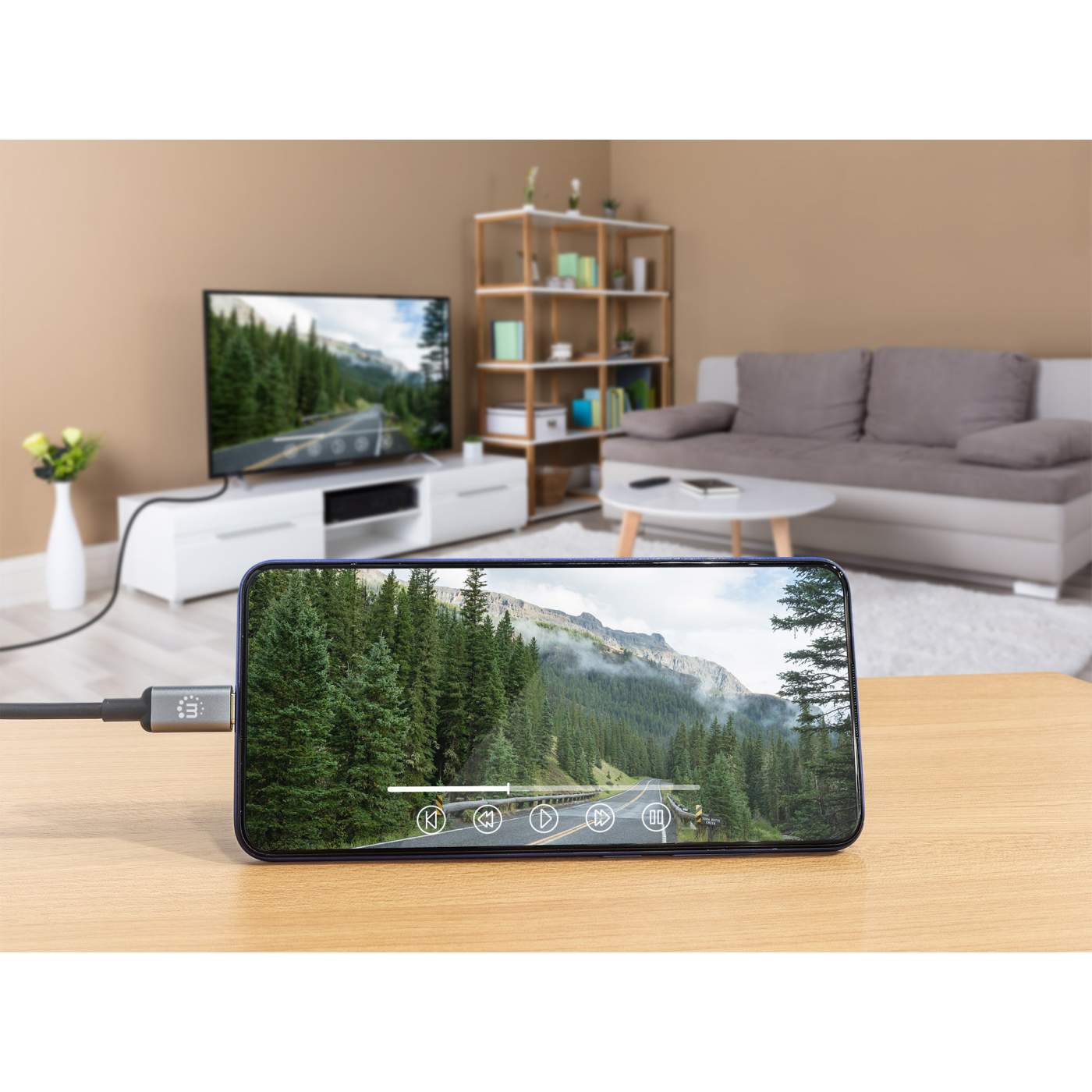 MH USB-C to HDMI adapter cable , 2M 4K@60Hz Image 8