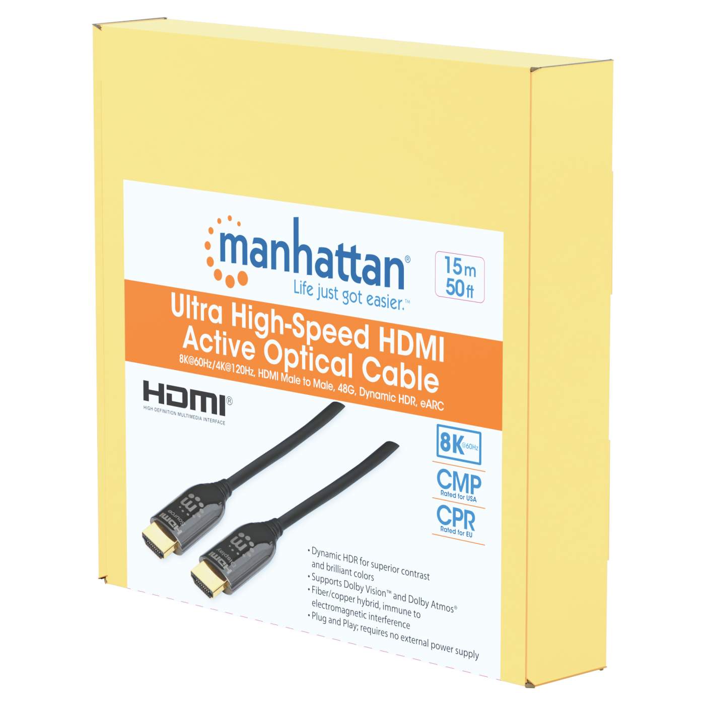 Cable Óptico Activo HDMI Certificado 8K@60Hz Packaging Image 2