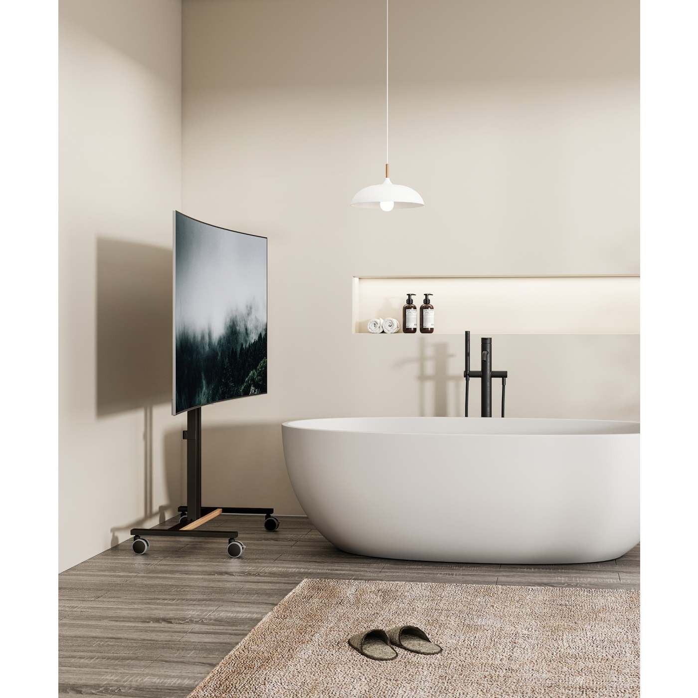 Soporte compacto para TV con ruedas Image 15