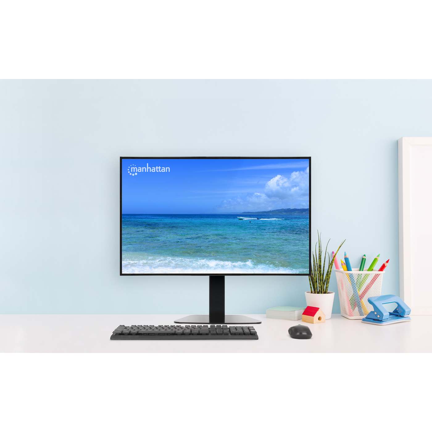 Soporte de escritorio para un solo monitor con pistón de gas para ajuste de altura Image 15