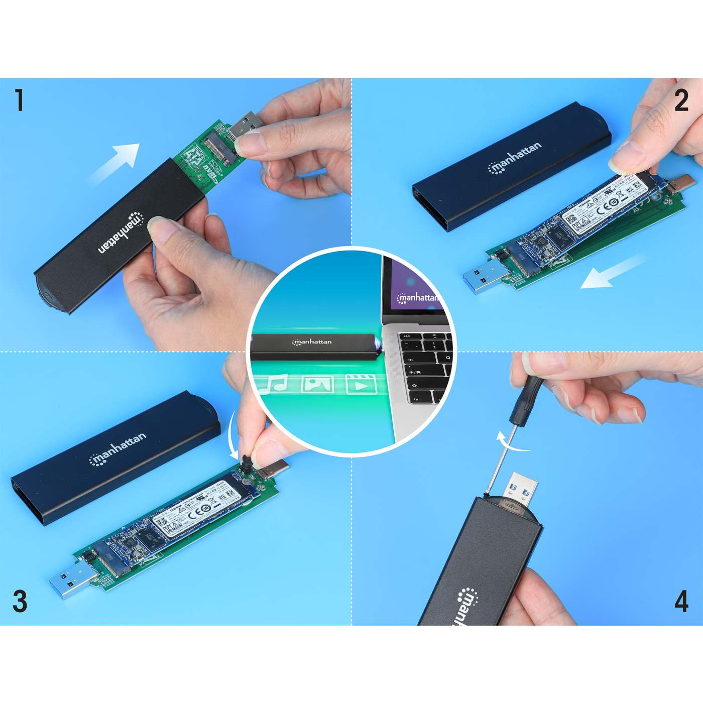 Gabinete USB a SDD M.2 NVMe y SATA Image 14