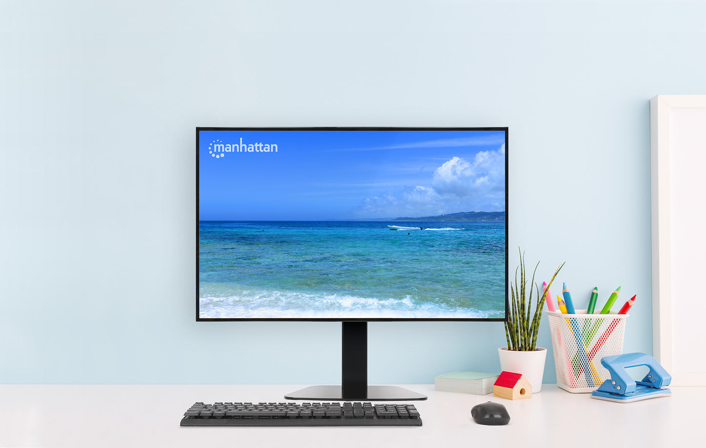 Soporte de escritorio para un solo monitor con pistón de gas para ajuste de altura Image 15