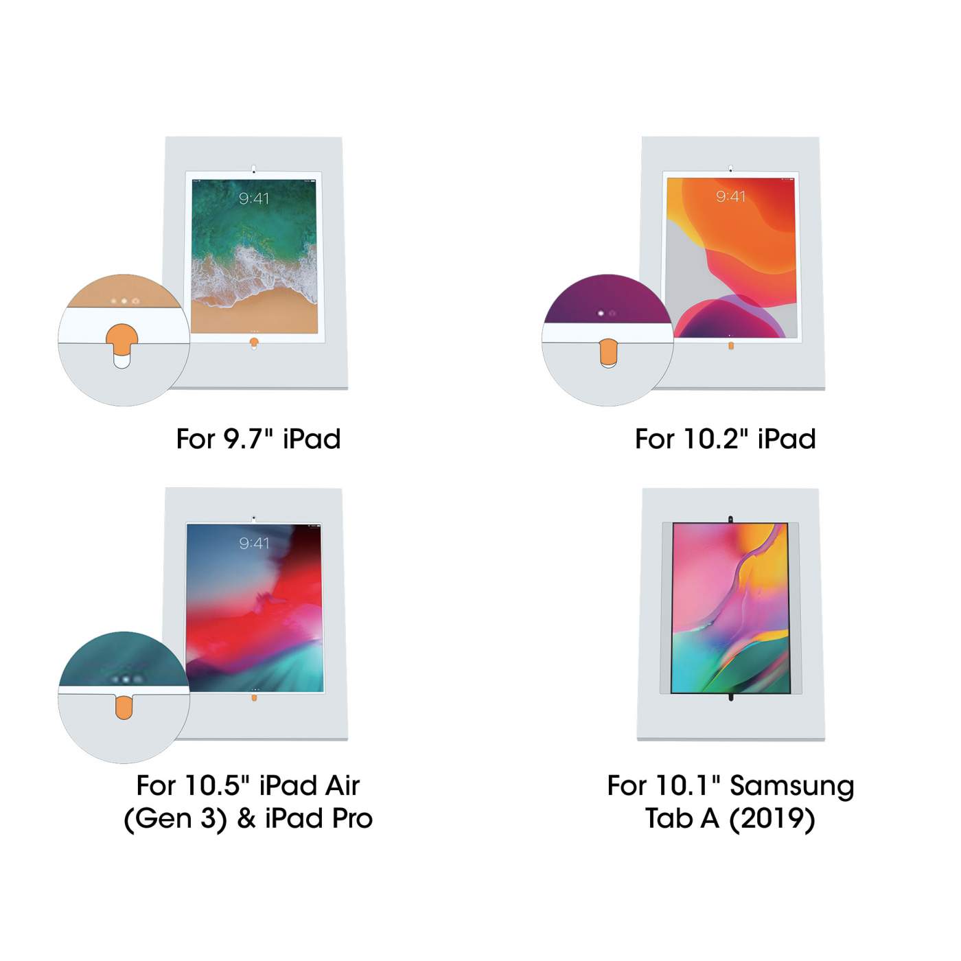 Soporte para montaje en pared para tableta y iPad® Image 11