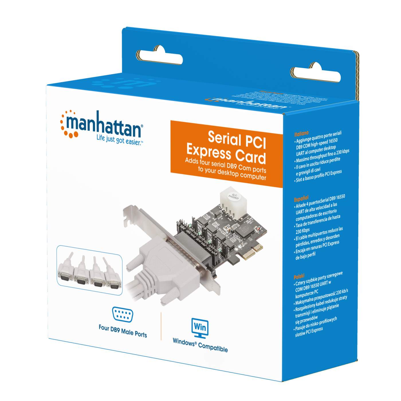 Tarjeta Serial PCI Express de 4 puertos Packaging Image 2