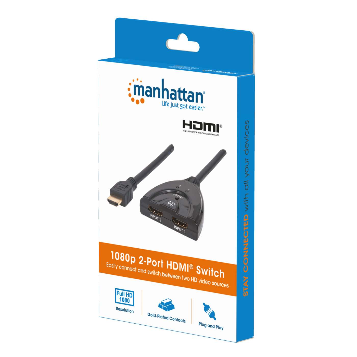 Switch HDMI de dos puertos Packaging Image 2