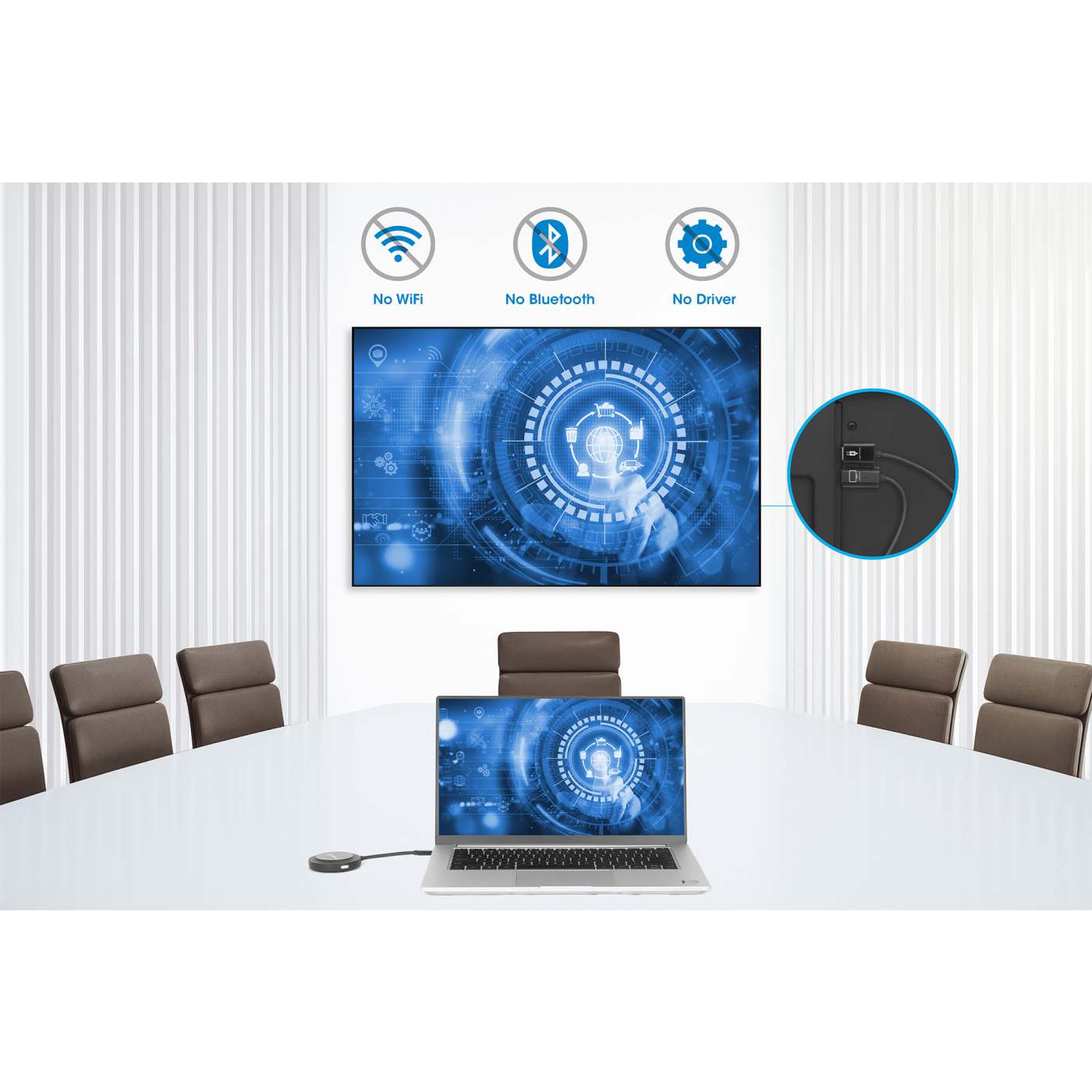 Kit de presentación de pantalla HDMI inalámbrica 1080p Image 7