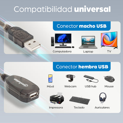 Cable de extensión activo USB de alta velocidad