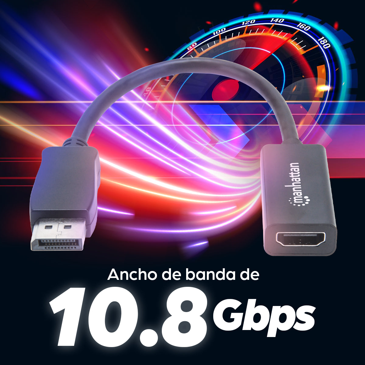 Adaptador DisplayPort a HDMI pasivo 1080p
