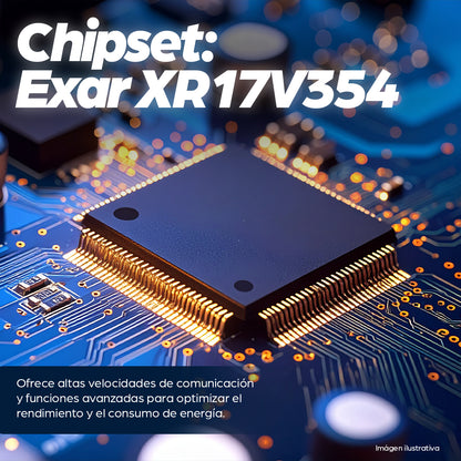 Tarjeta Serial PCI Express de 4 puertos