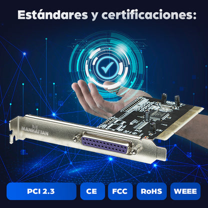 Tarjeta PCI con puerto Paralelo
