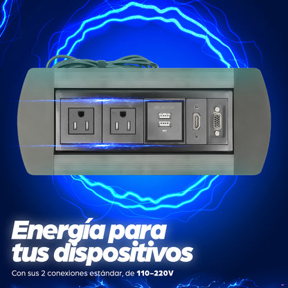 Caja de conexión para mesa