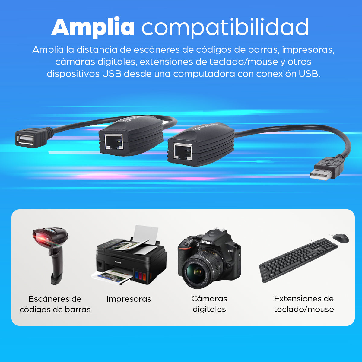 Extensor de línea USB