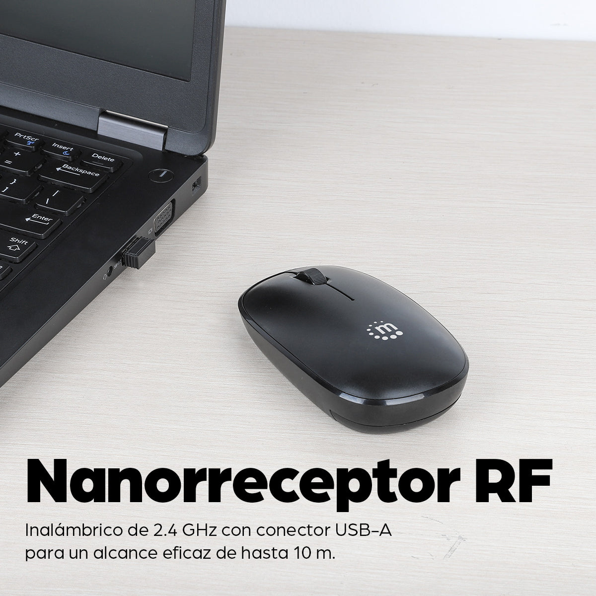 Mouse USB óptico inalámbrico MW3050