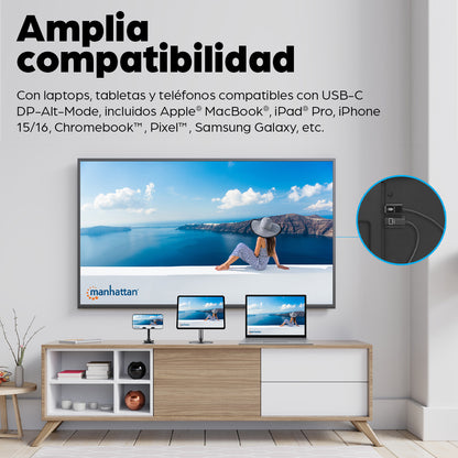 Transmisor USB-C inalámbrico HDMI 1080p