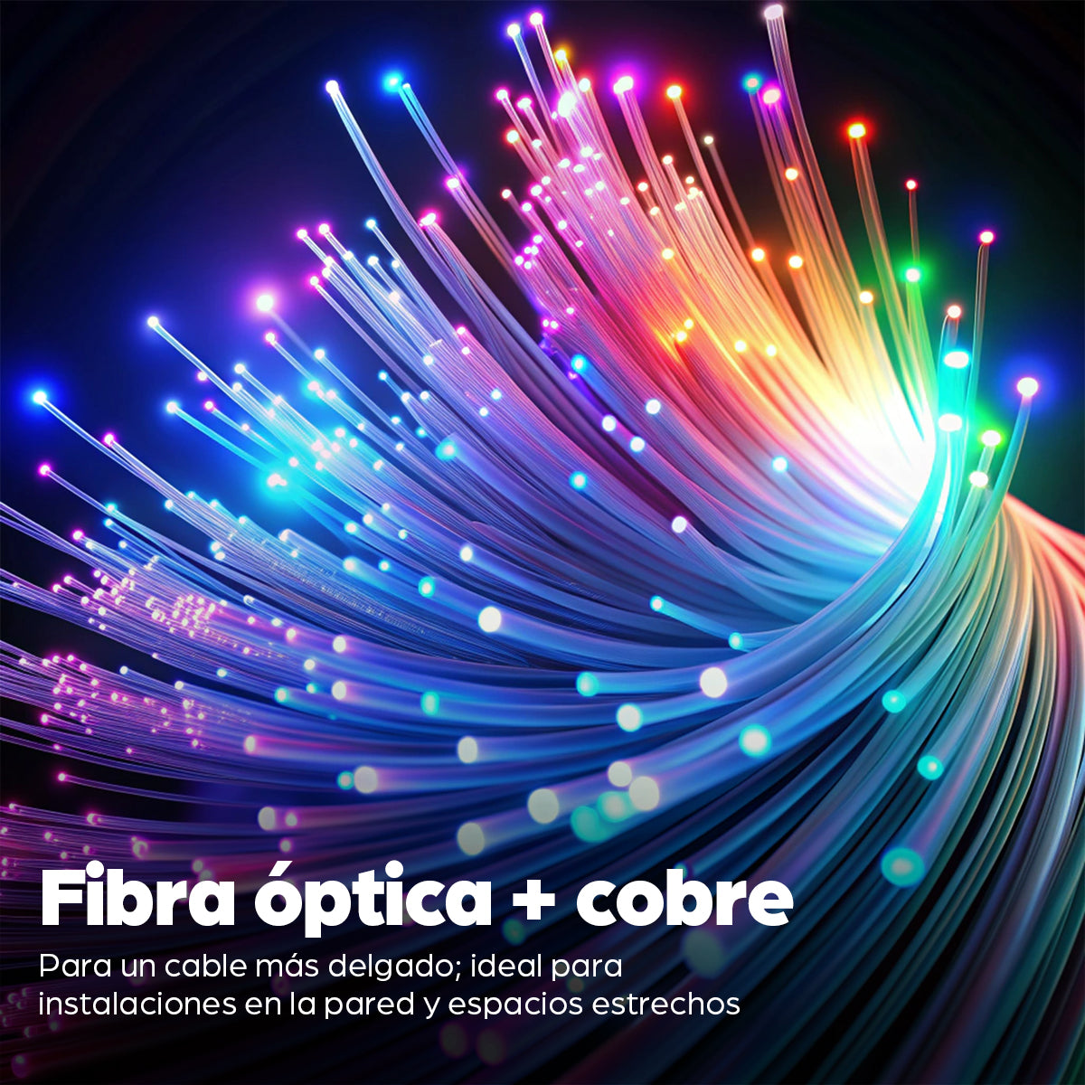 Cable Óptico Activo HDMI de Alta Velocidad con conector HDMI desmontable (Calificado Plenum)