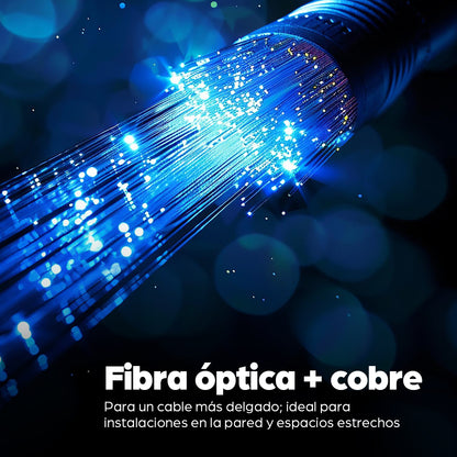 Cable Óptico Activo HDMI de Alta Velocidad con conector HDMI desmontable (Plenum)