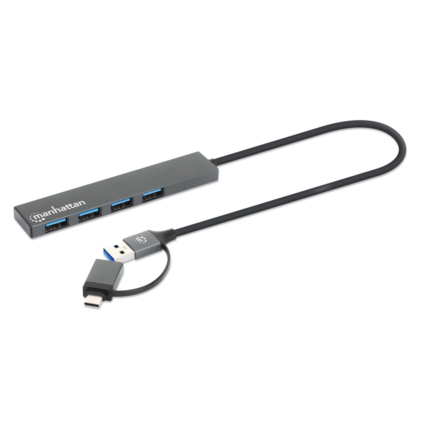 Hub de 4 puertos USB-A 3.2 Gen 1 con conector adaptable de USB-A a USB-C Image 3