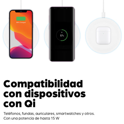 Base de carga inalámbrica rápida - 15 W