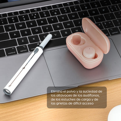 Pluma de limpieza para audífonos 3 en 1