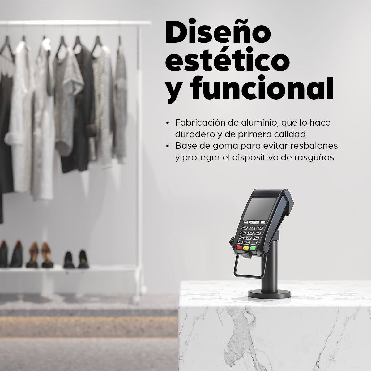 Soporte para Terminal Punto de Venta VeriFone® VX 520 (para terminal de tarjetas de crédito)