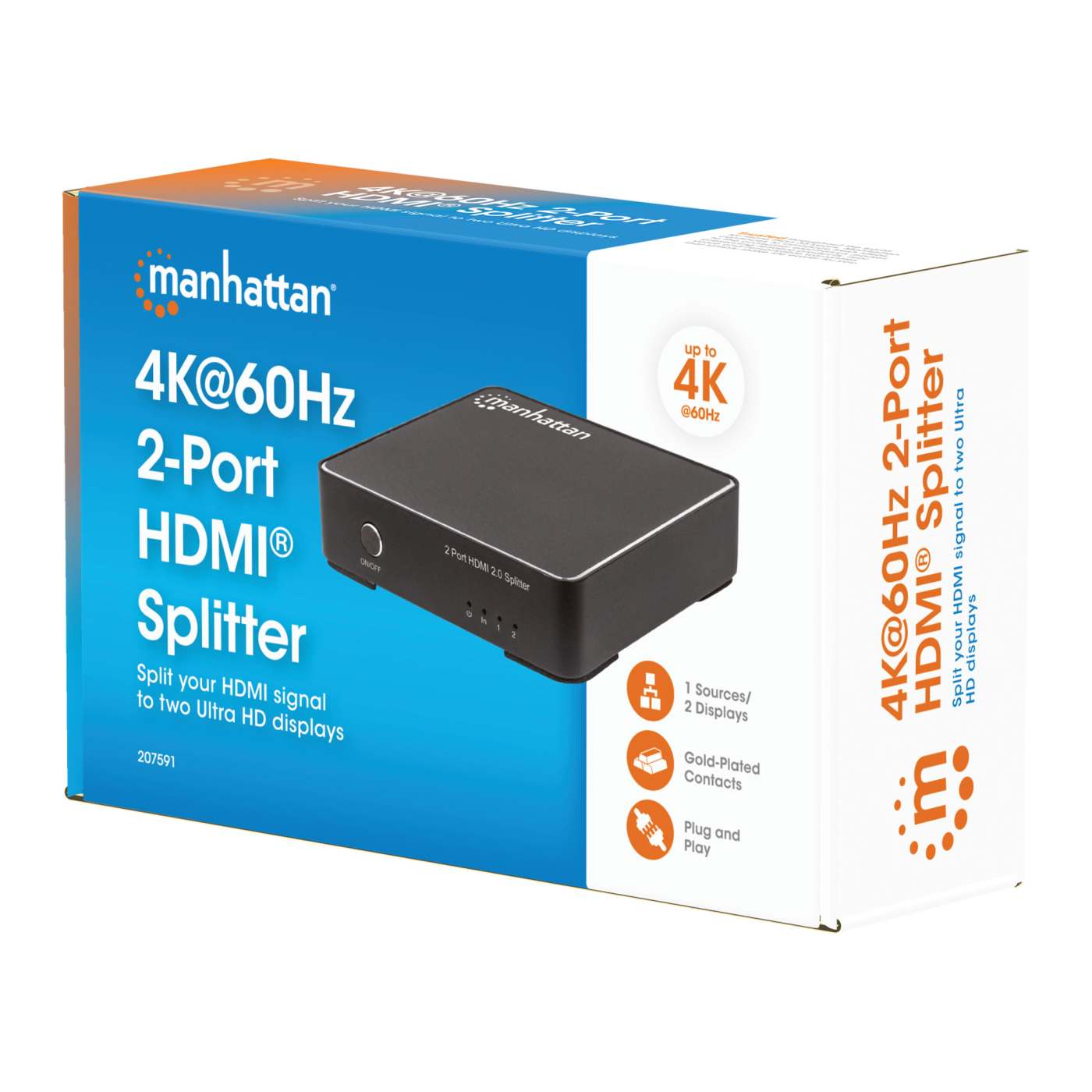 Splitter HDMI 4K de 2 puertos Packaging Image 2