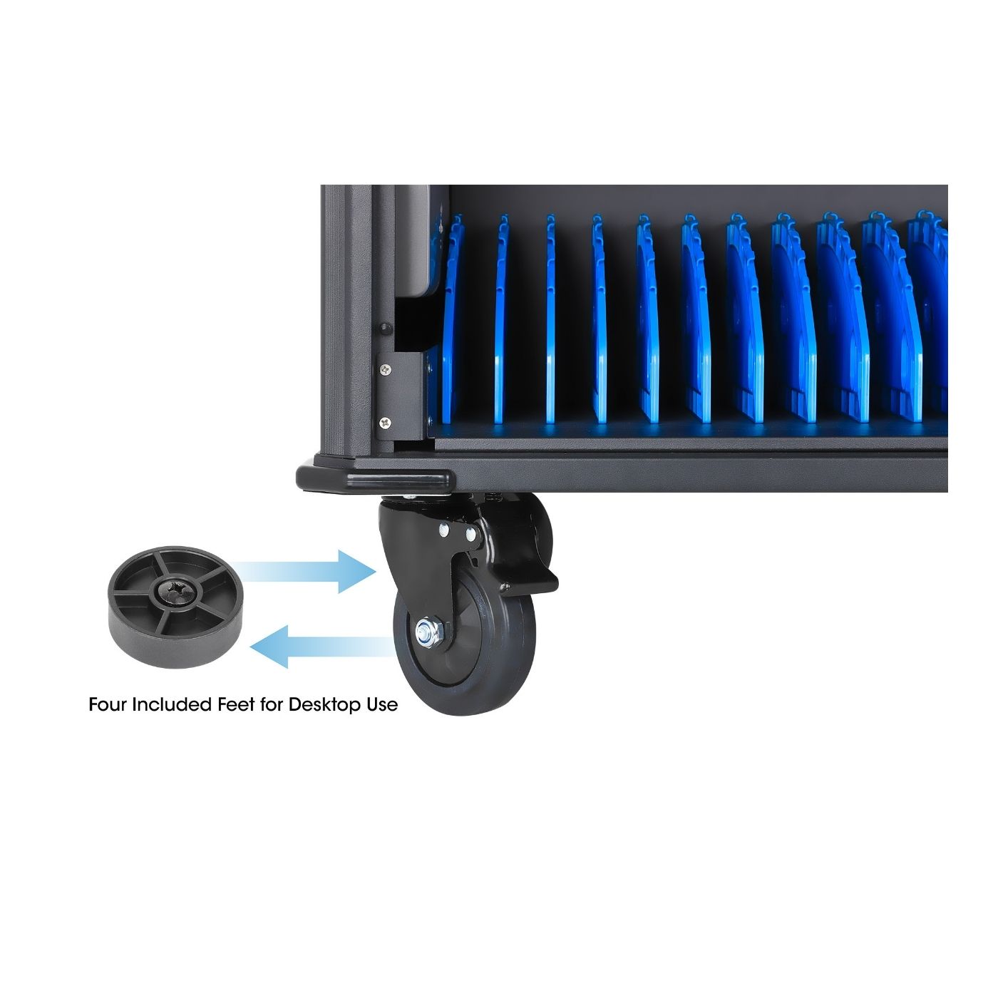 Gabinete de carga con 20 contactos de CA (15.6")