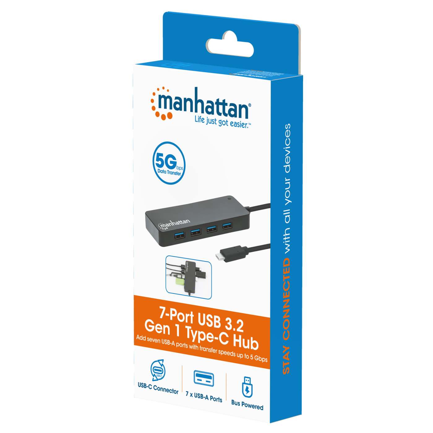 Hub USB-C con 7 puertos USB-A 3.2 Packaging Image 2