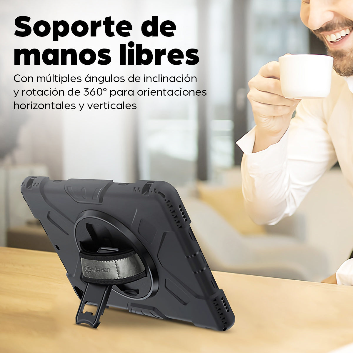 Funda rígida de uso rudo para iPad® de 10.2" (8ª y 9ª Gen)