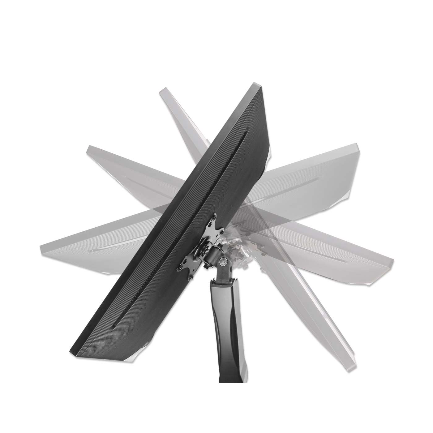 Soporte de aluminio con pistones de gas para dos monitores Image 10