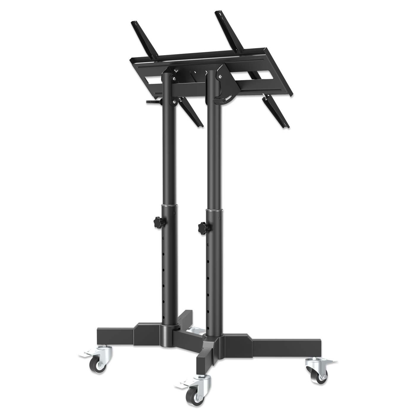 Soporte de carrito compacto con altura ajustable de TV para 23" a 70" Image 10