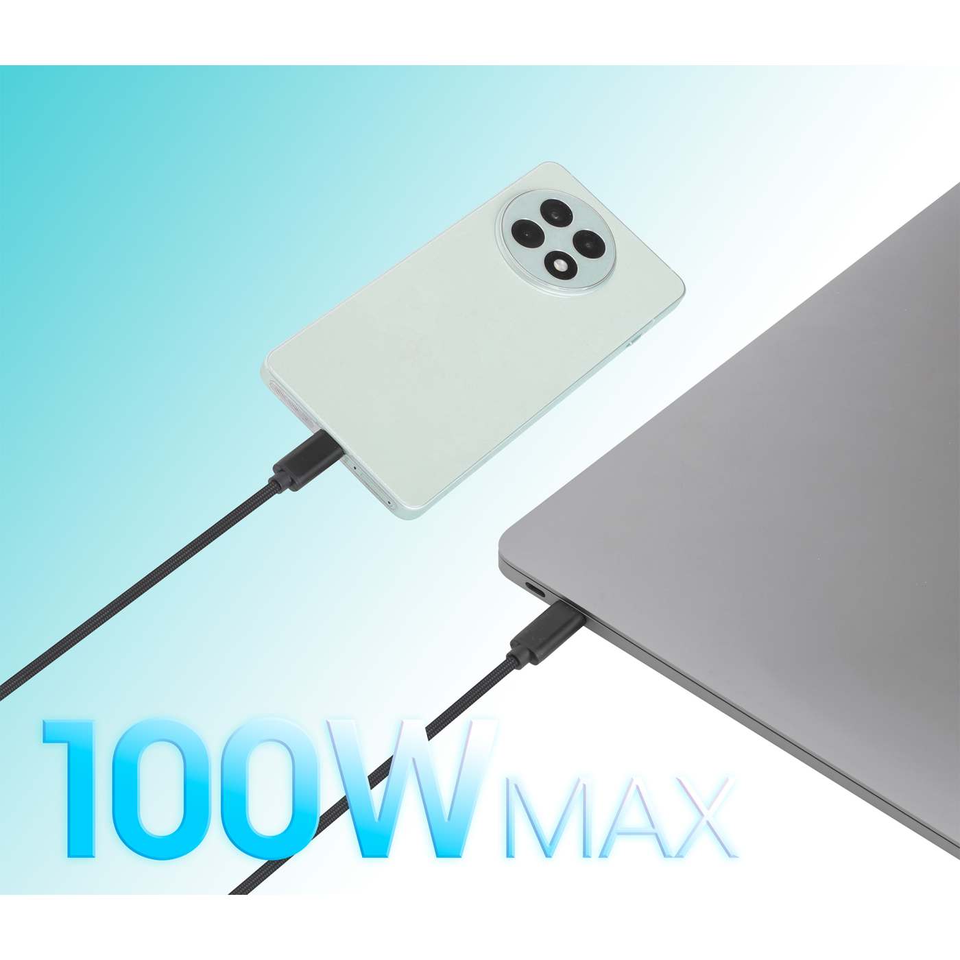 Cable de carga USB-C doble 100 W, 2 m (7 ft) Image 7