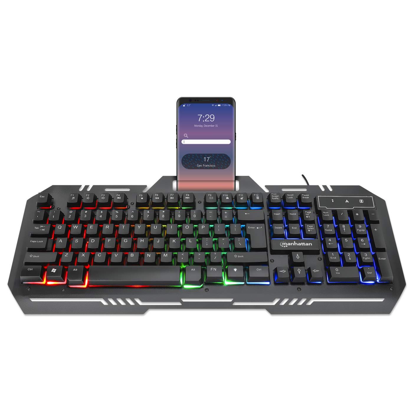 Teclado Gaming LED con pánel metálico para celular Image 4