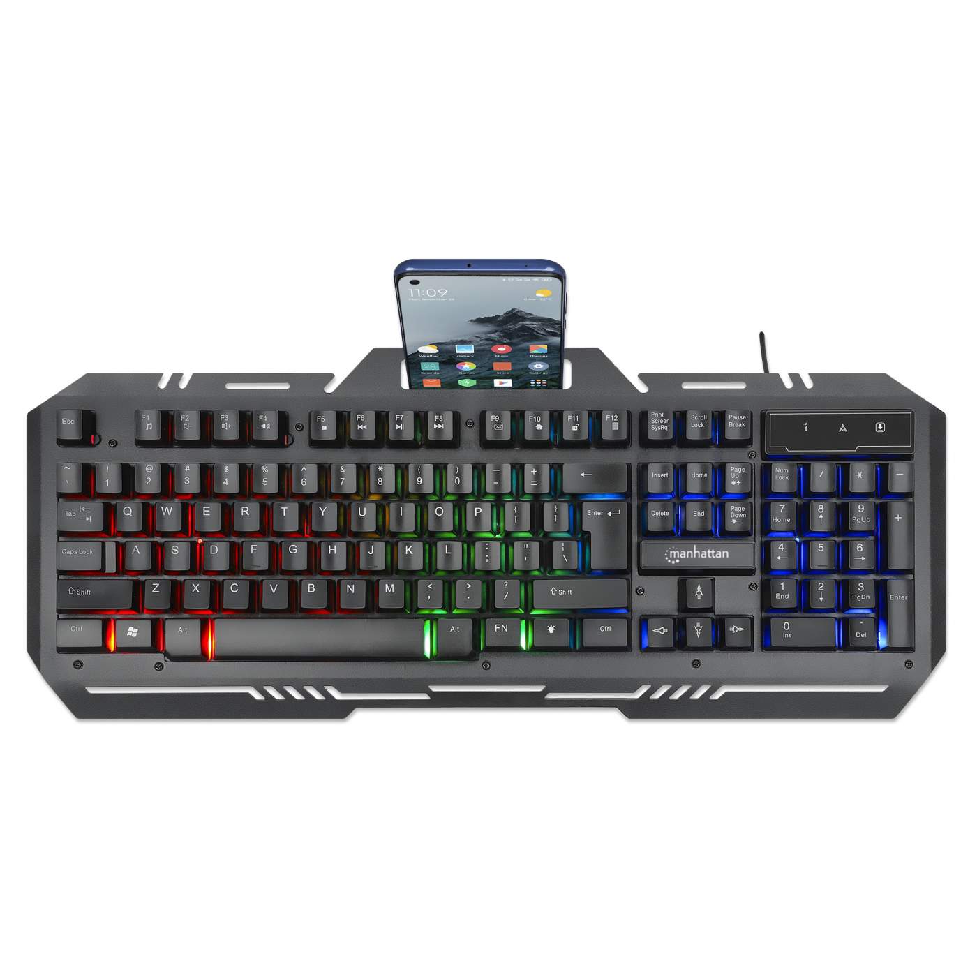 Teclado Gaming LED con pánel metálico para celular Image 5