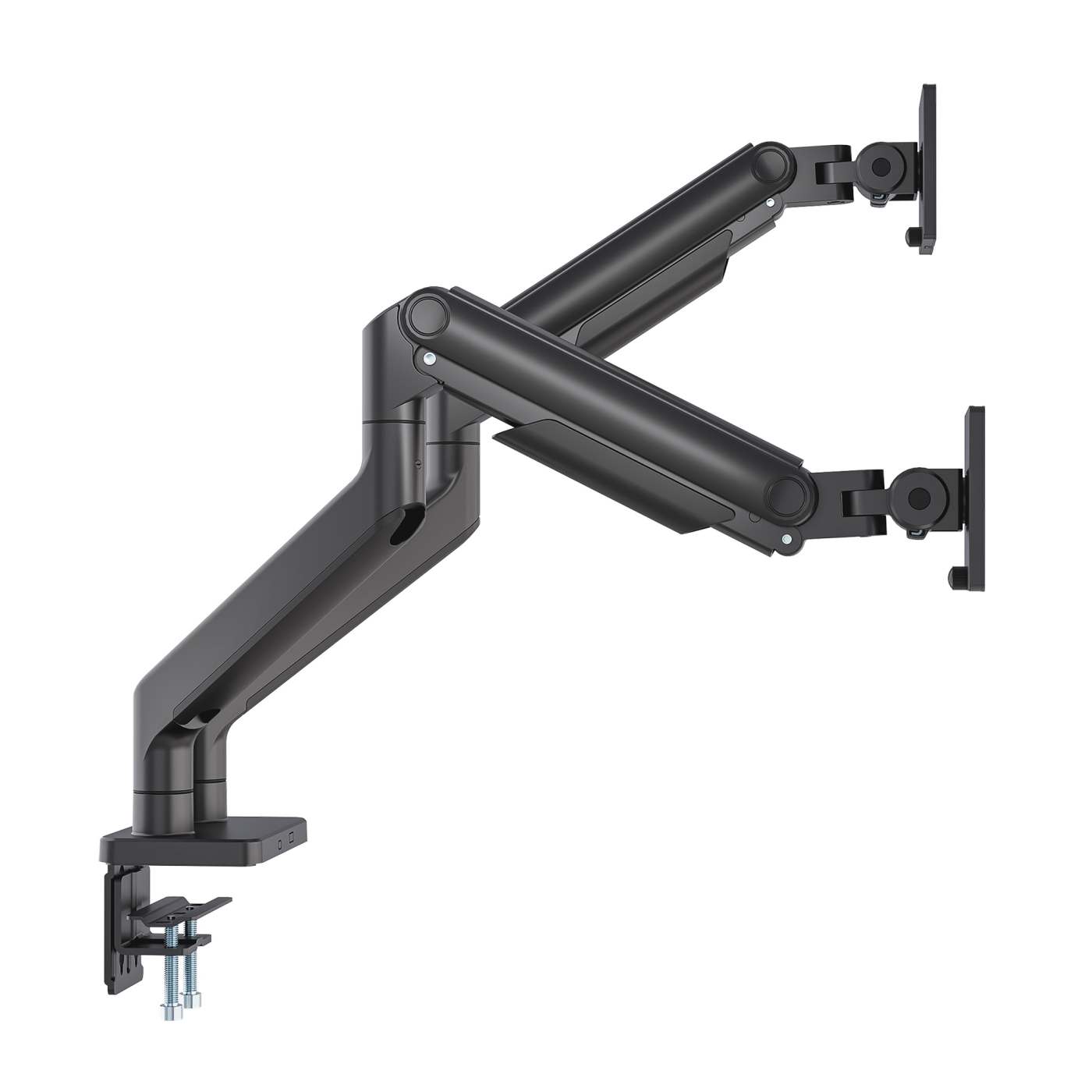 Soporte de aluminio con sistema de pistón para 2 monitores de 17" a 45" Image 10