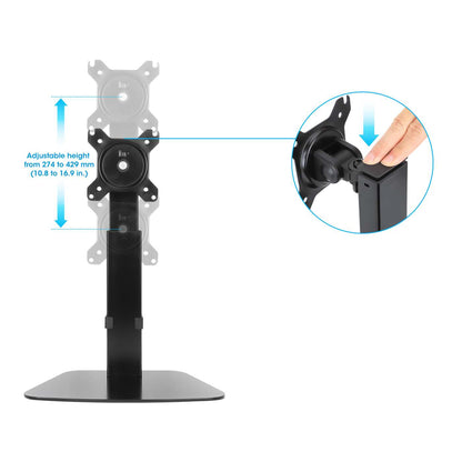 Soporte de escritorio para un solo monitor con pistón de gas para ajuste de altura Image 7