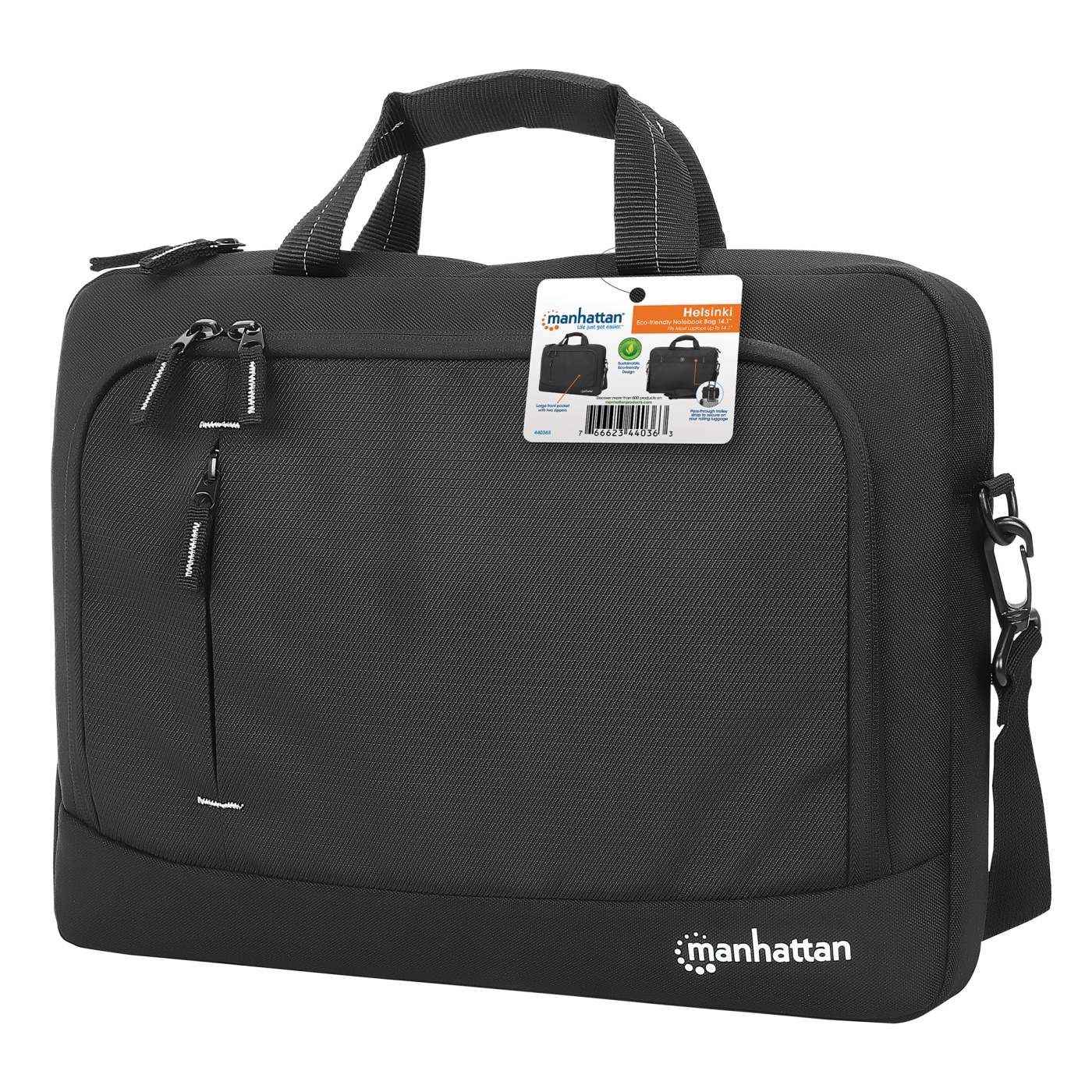Maletín Helsinki ecológico para laptop de 14.1" Packaging Image 2