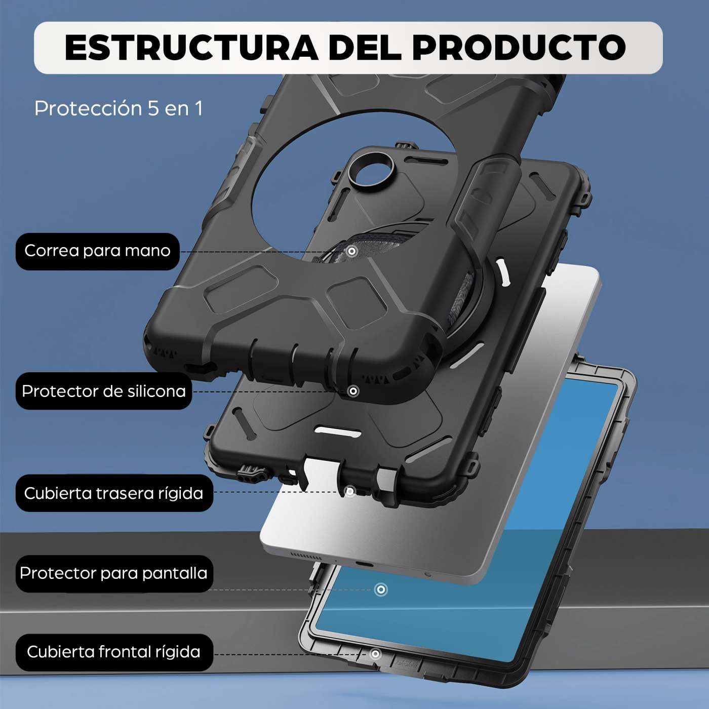 Funda rígida de uso rudo para Samsung Galaxy Tab® A11 (8.7") Image 7