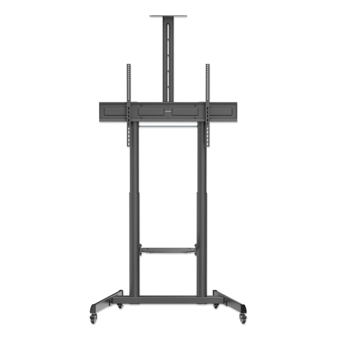 Carrito para TV multimedia de pantalla grande con ajuste de altura sin herramientas, para pantallas de 60" a 120" Image 3