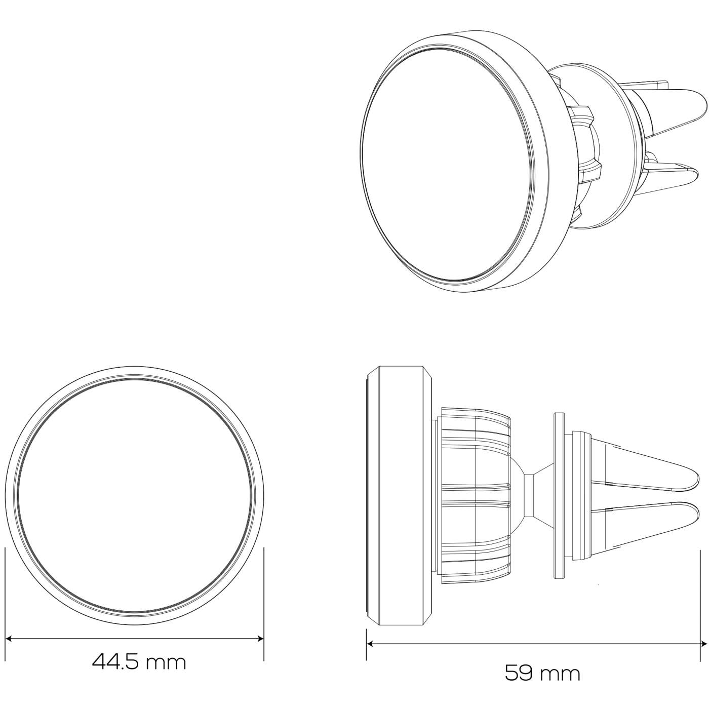 Soporte Magnético de Teléfono para Ventila de Auto Image 9