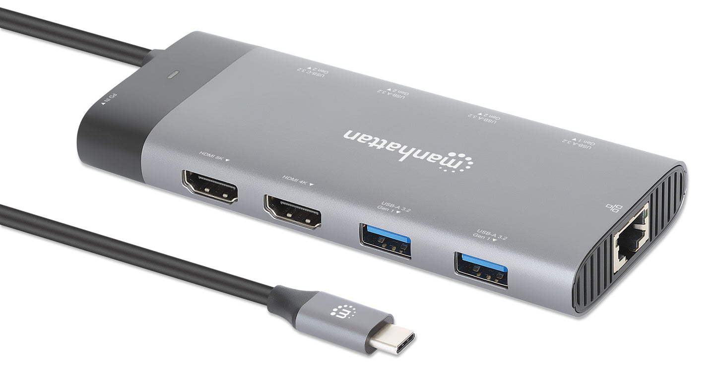 Docking Station USB-C para monitor dual 8K y carga PD Image 3