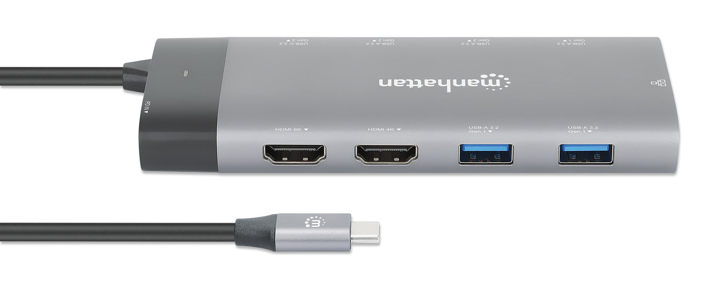 Docking Station USB-C para monitor dual 8K y carga PD Image 5