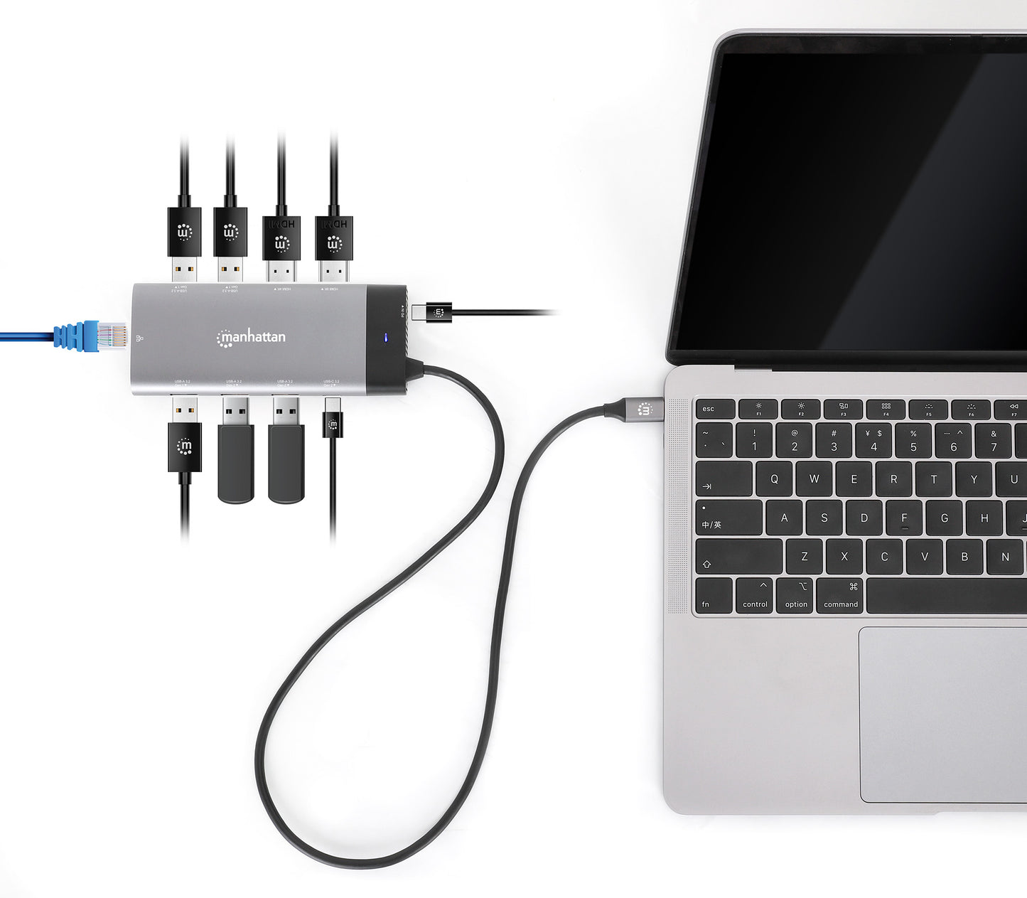 Docking Station USB-C para monitor dual 8K y carga PD Image 8