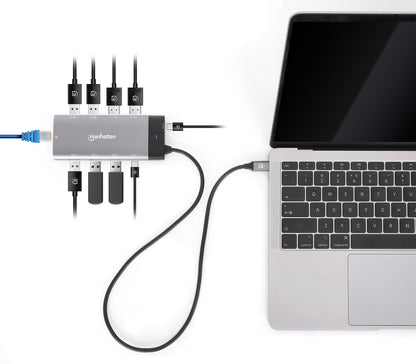 Docking Station USB-C para monitor dual 8K y carga PD Image 8