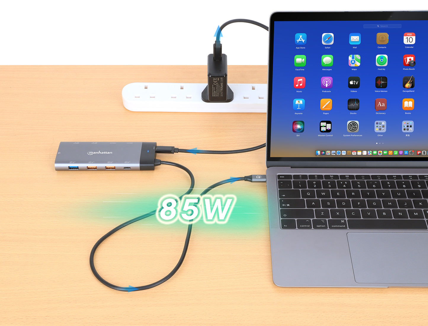 Docking Station USB-C para monitor dual 8K y carga PD Image 10