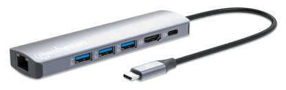 Base de conexión USB-C PD 6 en 1 4K / Hub multipuerto Image 1