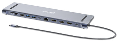 Estación de carga / Hub multipuerto USB-C PD 12 en 1 para tres pantallas 4K Image 1