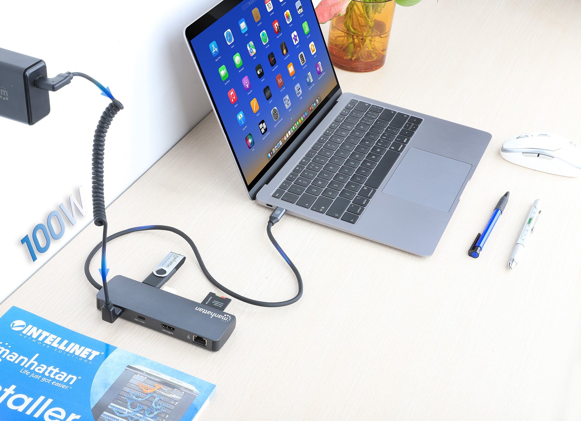 Docking Station USB-C 9 en 1 con HDMI 4K y PD 100 W Image 9
