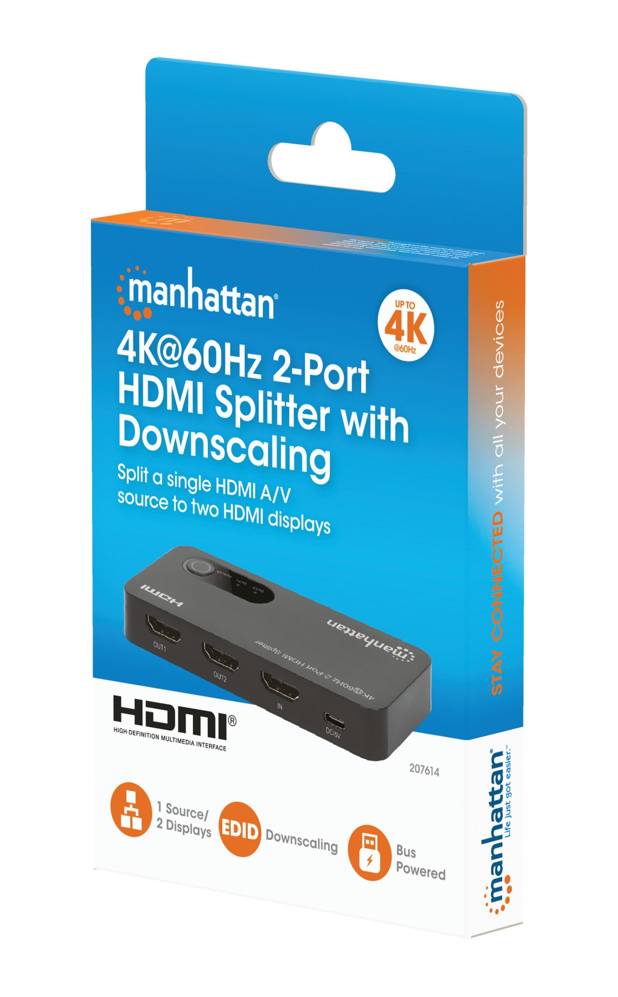 Video Splitter HDMI 4K de 2 puertos Packaging Image 2