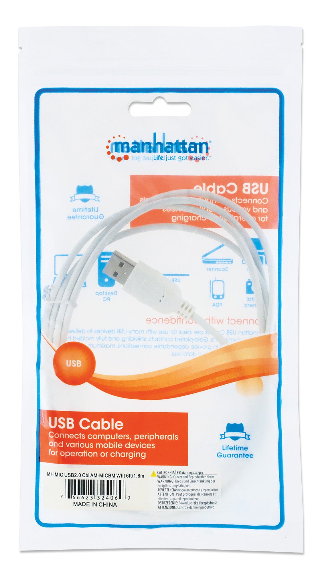 Cable para Dispositivos USB Micro-B de Alta Velocidad Packaging Image 2